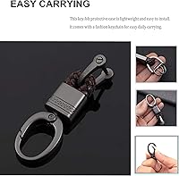 Vista 4 de Funda para llavero para Toyota Camry RAV4 Avalon C-HR Prius Corolla Accesorio, Negro
