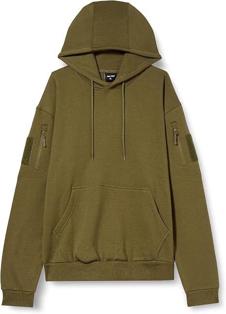 Mil-Tec Tactical Hooded Sweatshirt - Dark Coyote (Small) at Amazon Men's  Clothing store