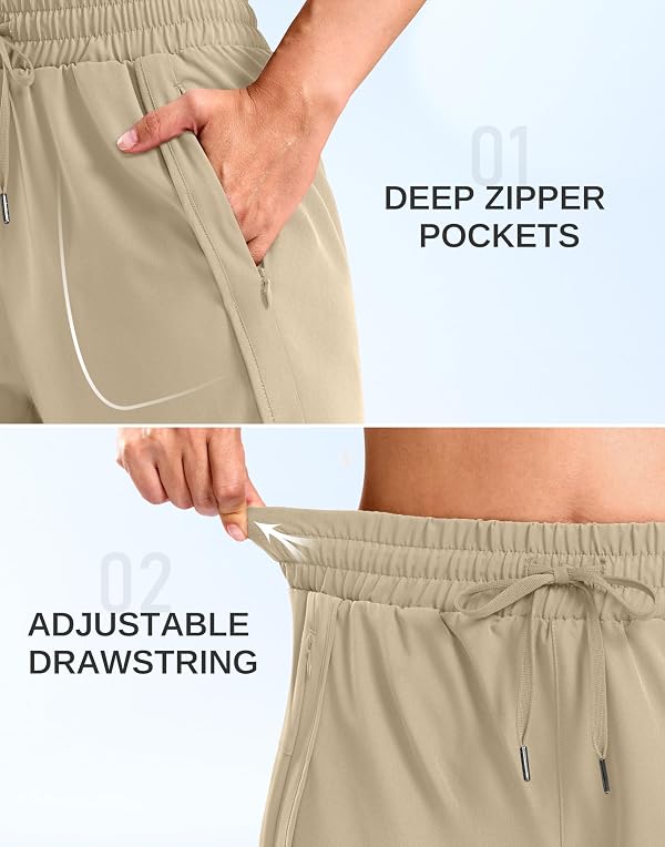 SANTINY Women's 3.5''/5''/7'' Athletic Gym Running Shorts Zipper Pockets by SANTINY - Used condition - Image 5