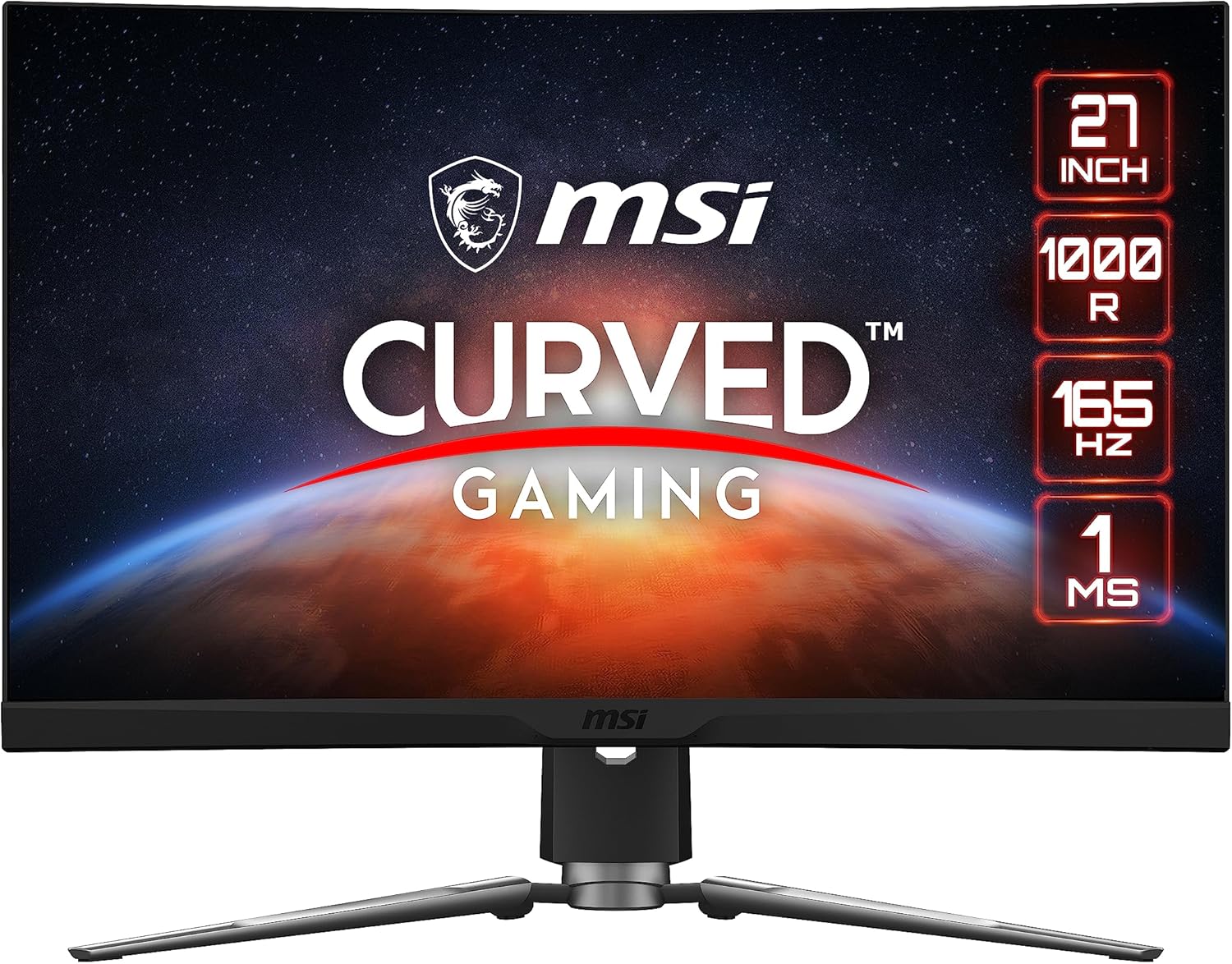 MSI MAG ARTYMIS 274CP Monitor Gaming 27 Curvo FHD (1920x1080), 165Hz / 1ms, FreeSync Premium, DisplayHDR 400 - DP 1.2a, HDMI, USB Type-C, VESA MSI MAG ARTYMIS 274CP Monitor Gaming 27 Curvo FHD (1920x1080), 165Hz / 1ms, FreeSync Premium, DisplayHDR 400 - DP 1.2a, HDMI, USB Type-C, VESA