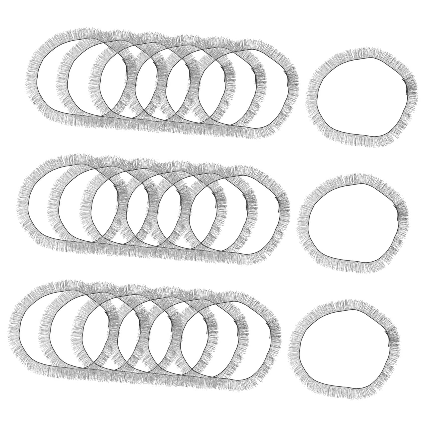 FOMIYES 30pcs Doll Eyelash Strip Natural False Eyelashes Animal Plastic Crochet Hooks Faux Eye Lash Strips Fairy False Lash False Nylon Eye Lashes Crafts Doll Fake Eyelashes Dedicated
