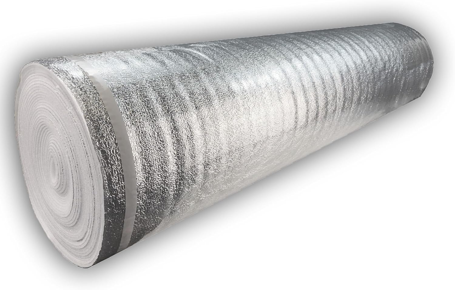 400SQFT AMERIQUE 3MM Thick Flooring Silver Underlayment Padding with Tape & Vapor Barrier 3-in-1 Heavy Duty Foam (400SF Total, Pack of 2 Rolls, 200SF/Roll)
