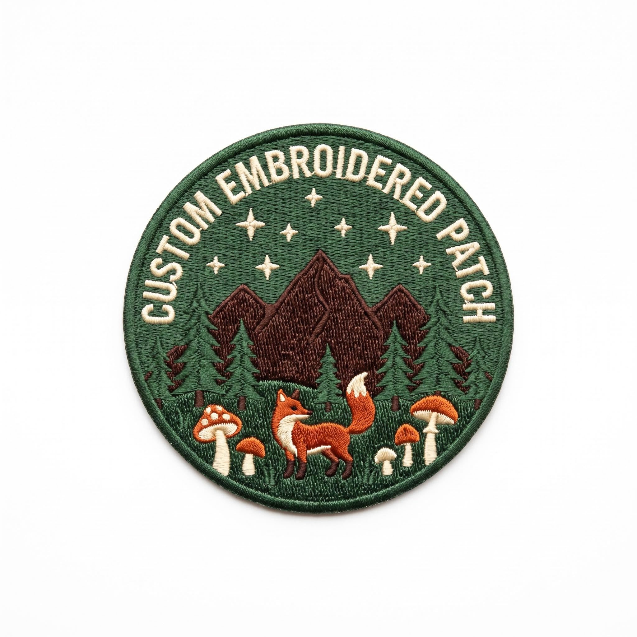 Custom Embroidered Patches Iron On, Personalised Badges for Jackets Hats