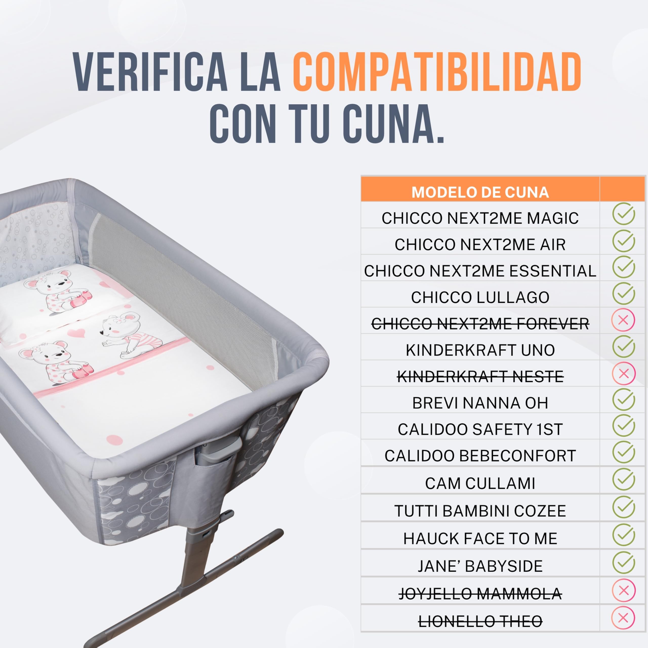 GOYSILA Protector Colchon Minicuna 50x80 Compatible con Chicco Next 2 Me Kinderkraft Uno Cubrecolchon Cuna Bebe Capazo Funda Protectora Absorbente Impermeable Transpirable Silenciosa Suave Lavable