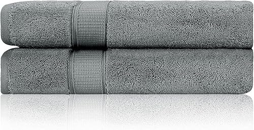 Miniatura 128 de Juego de 2 toallas de baño de lujo de La Hammam para baño, spa, gimnasio, ducha, piscina, dormitorio universitario Toallas de baño turcas