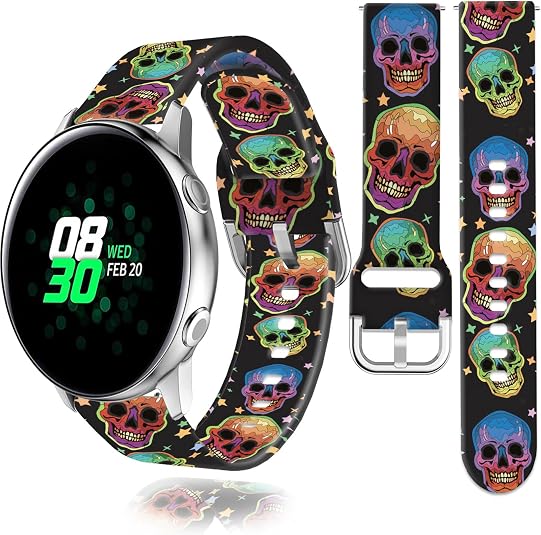 20mm Watch Band Compatible with Samsung Galaxy Watch 7 FE 6 5 4 40mm 44mm, Watch 6 4 Classic Band, Galaxy Watch 5 Pro 45mm 3 41mm Active 2 Band, Silicone Sport Band Women Men