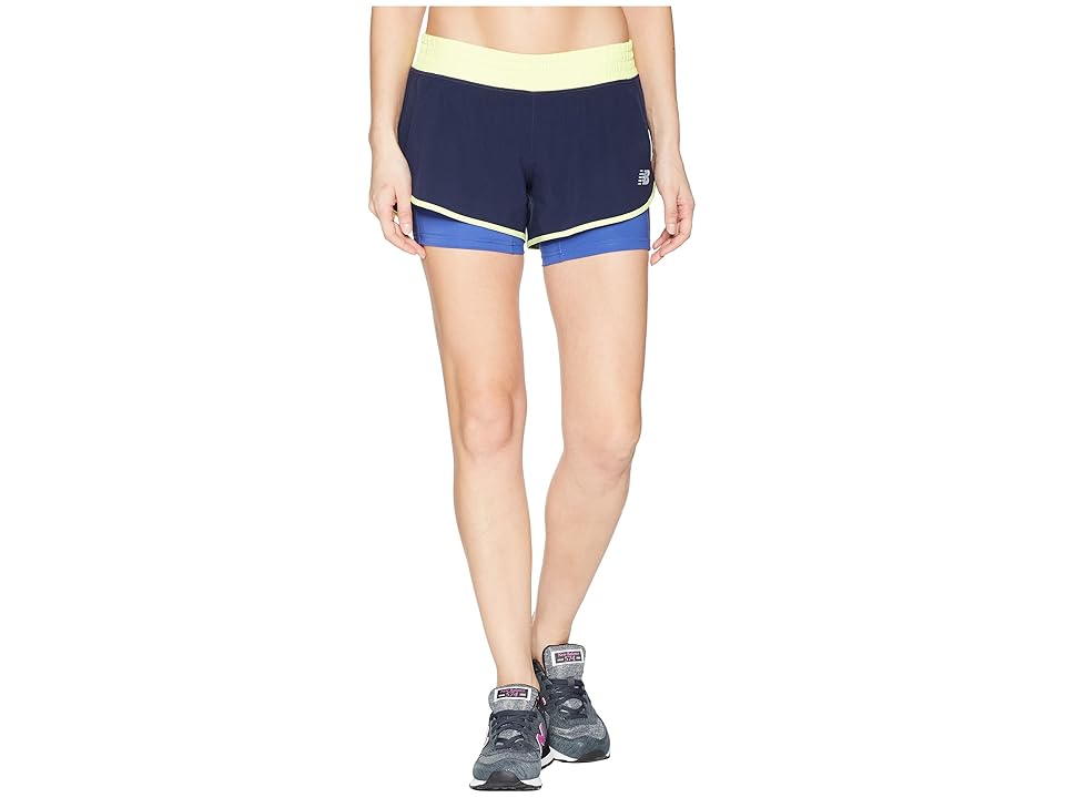 

New Balance 4 Impact Shorts (Blue Iris) Women's Shorts