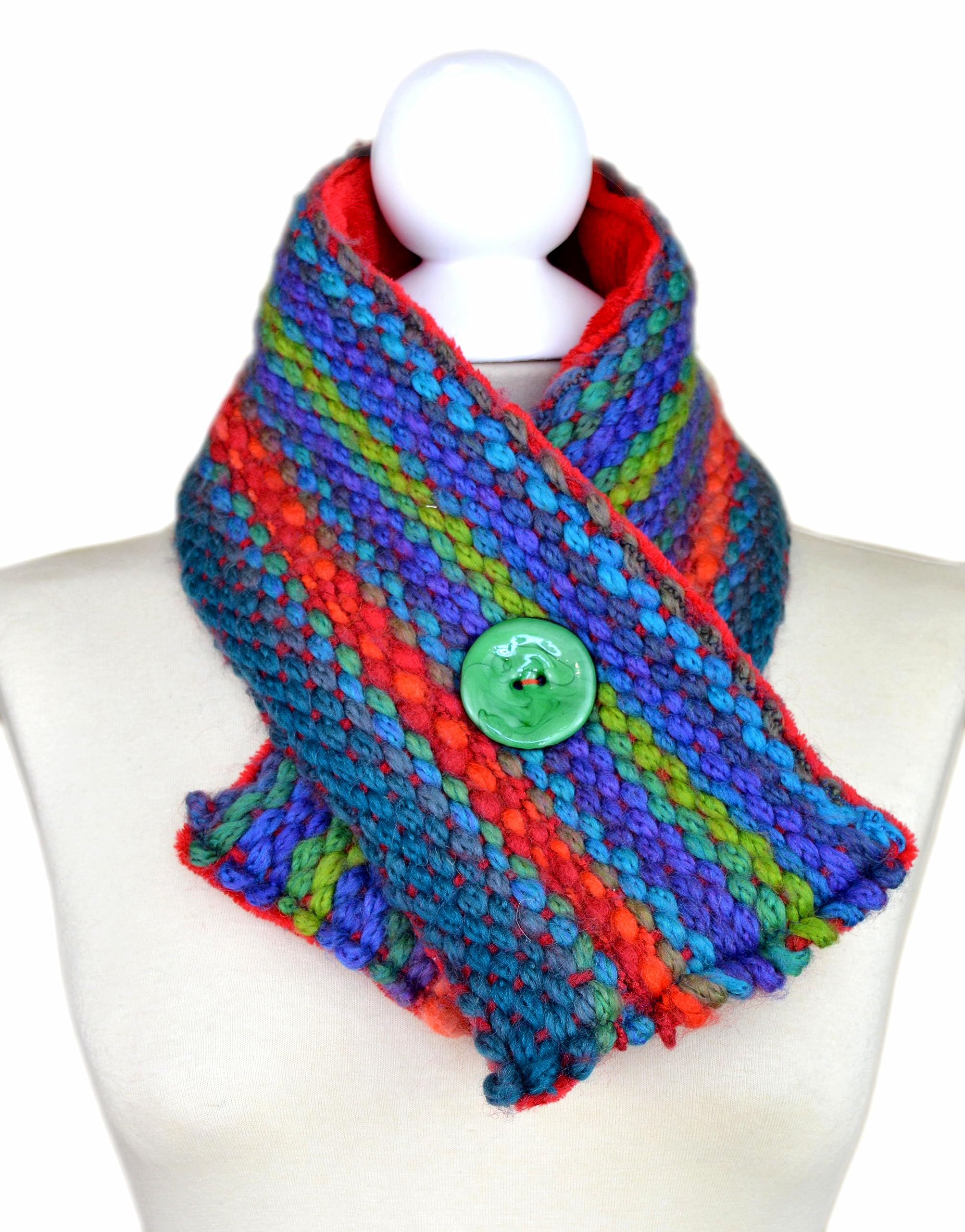 Cuello tejido a mano para mujer. Bufanda tejida a mano para mujer.