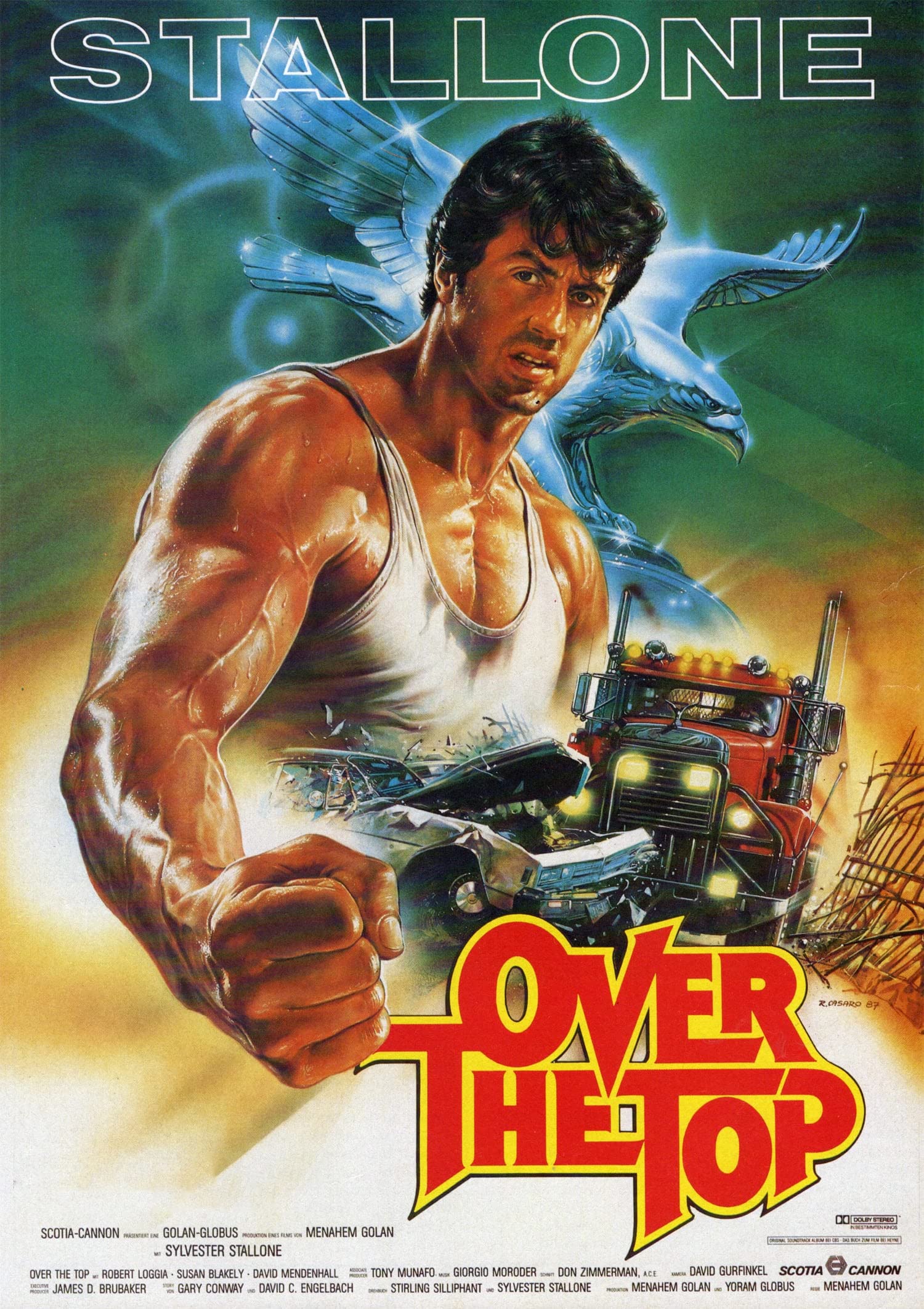 Tallenge - Over The Top - Sylvester Stallone - Hollywood Cult Classic Action Movie Poster - Small Poster(Paper,12x17 inches, Multicolour)