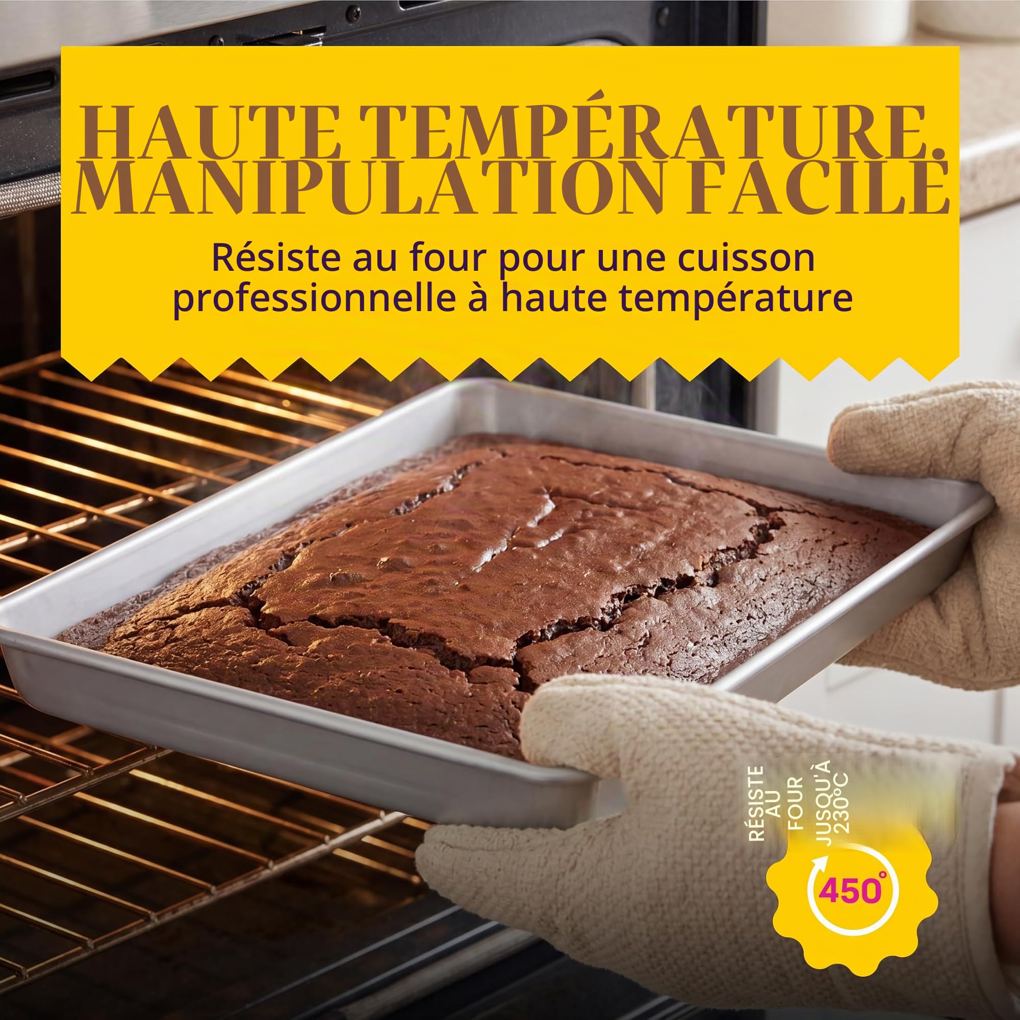 Wilton Performance Pans Moule à Gâteau Oblong 28x38 cm : Moule Rectangulaire en Aluminium Anodisé pour Gâteaux, Gratins et Même Pizza - 28x38x5 cm