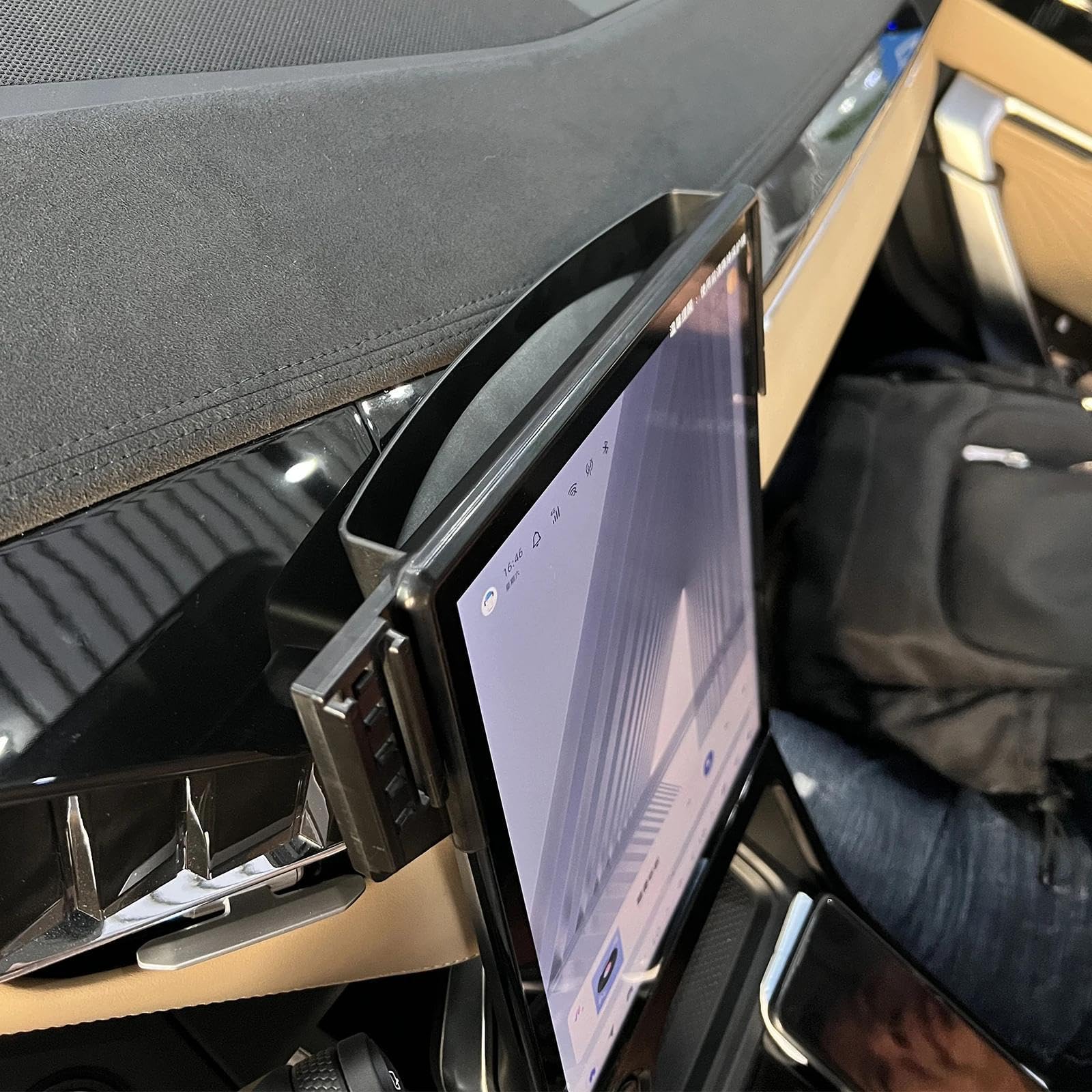 Porta Cellulare Auto per Geely Starray Atlas Boyue L FX11 2024, Supporto per Telefono Cellulare per Auto Schermo Fisso Base GPS Supporto per Navigazione (Base e Supporto 7)