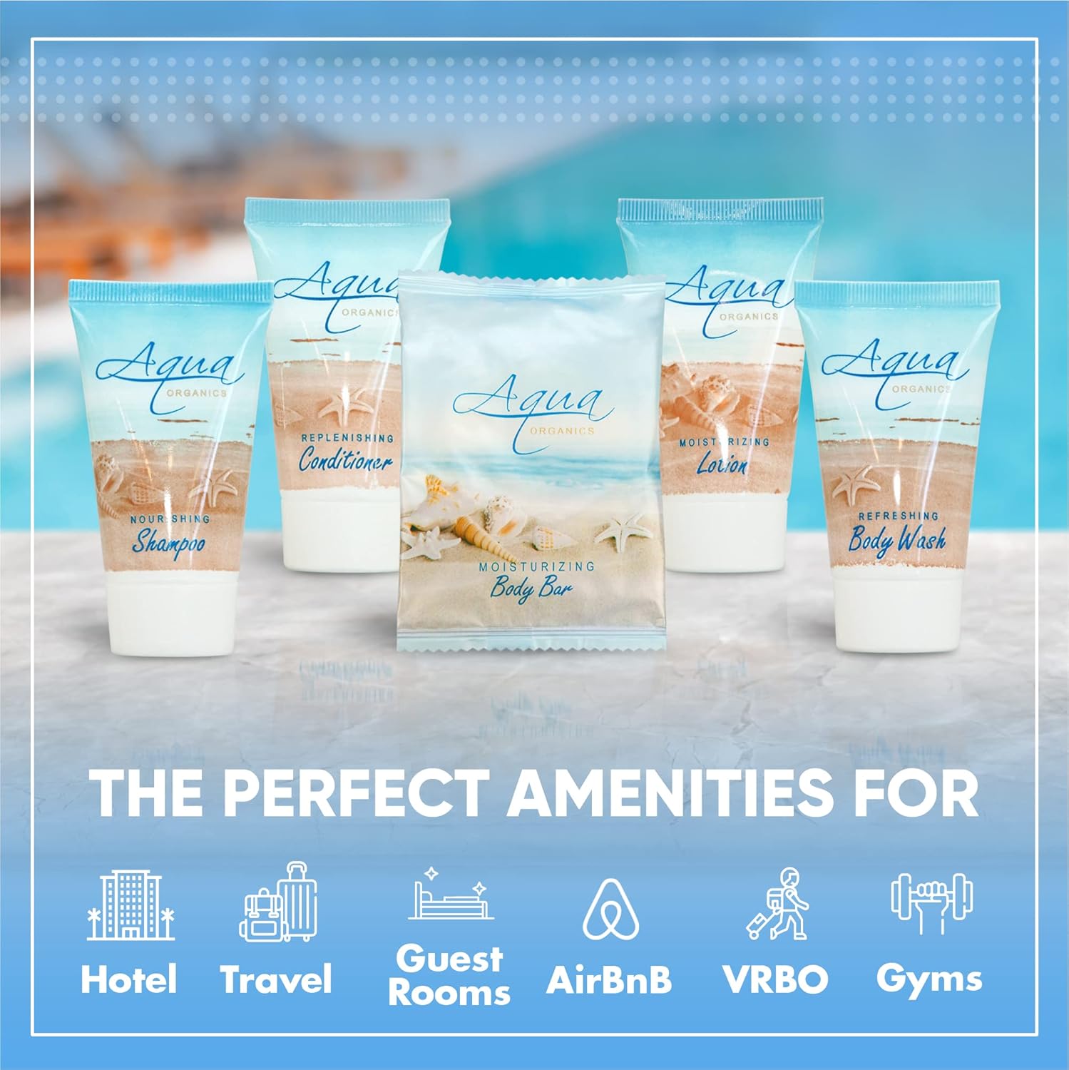 Buy Aqua Organics Hotel Soaps and Toiletries Bulk Set AllIn