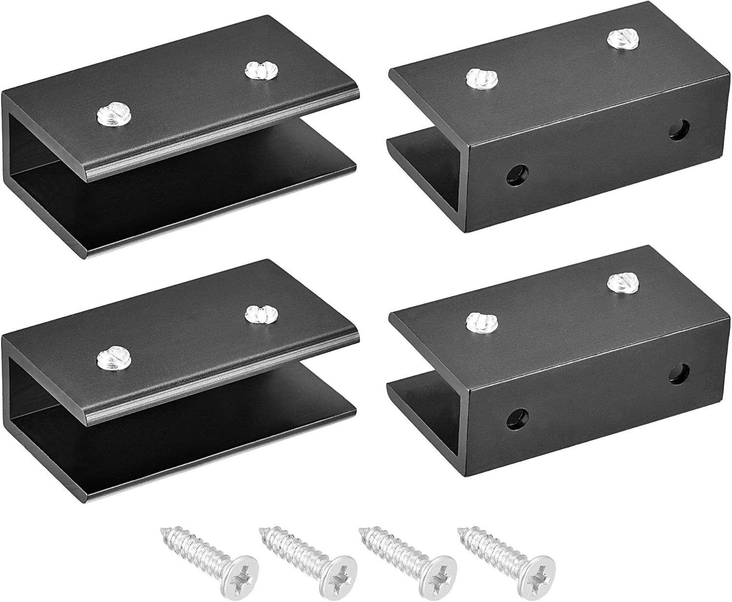 uxcell Adjustable Glass Shelf Bracket Aluminum Alloy