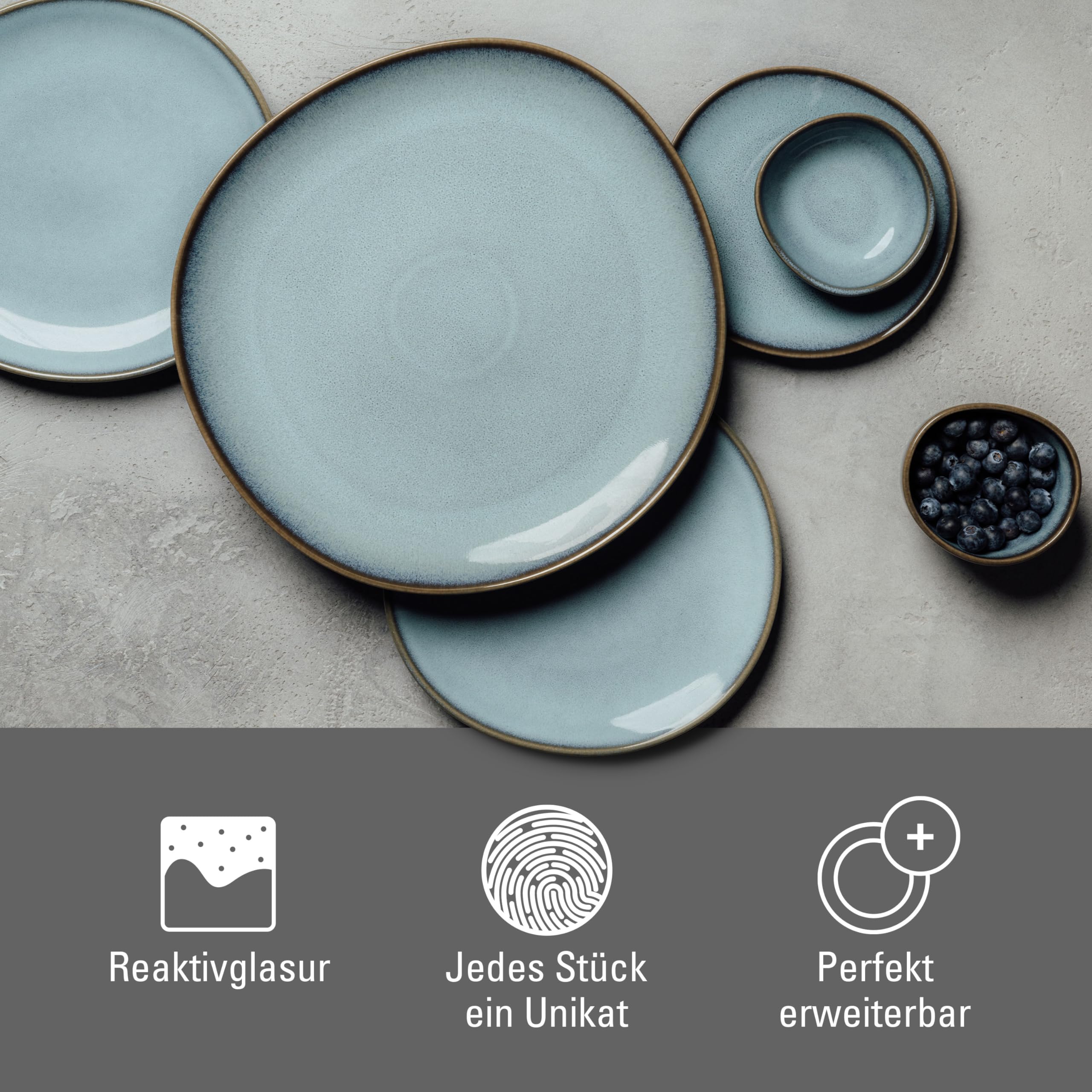 like. by Villeroy & Boch Lave glacé Set Petit-Dejeuner 6pcs