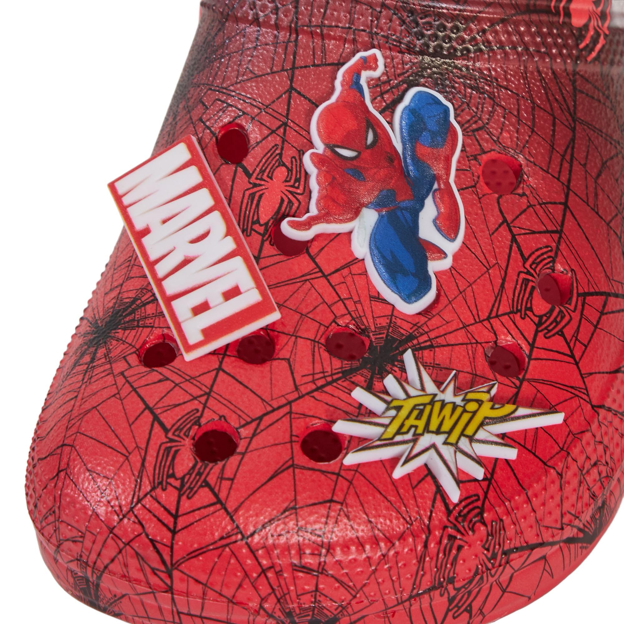 Enfants Spidey et Ses Incroyables Amis Spiderman Sabots Sandales avec Breloques Badges curseurs d'été avec Bride à la Cheville Chaussures de Plage