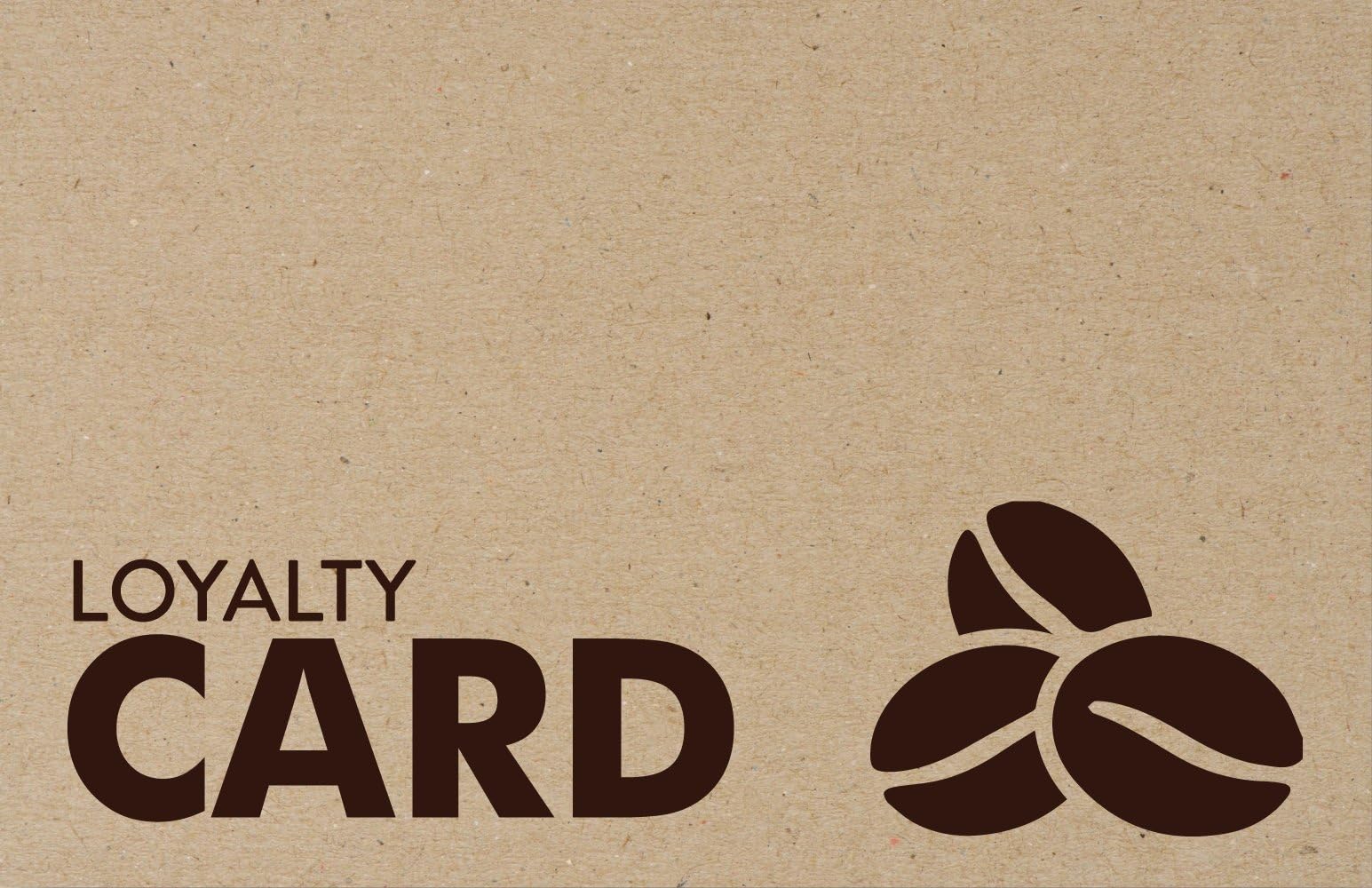 50 x Rustic Kraft Paper Loyalty Reward Cards Coffee Shop Cafe Hotels Pubs & Bar