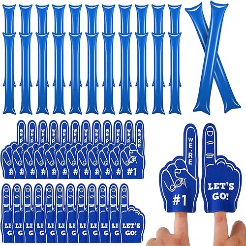 48 piezas de mini dedos de espuma #1 Thunder Sticks Fan Foam Finger Spirit Boom Sticks Cheering Foam Finger Boom Sticks Cheering Foam Finger Makers