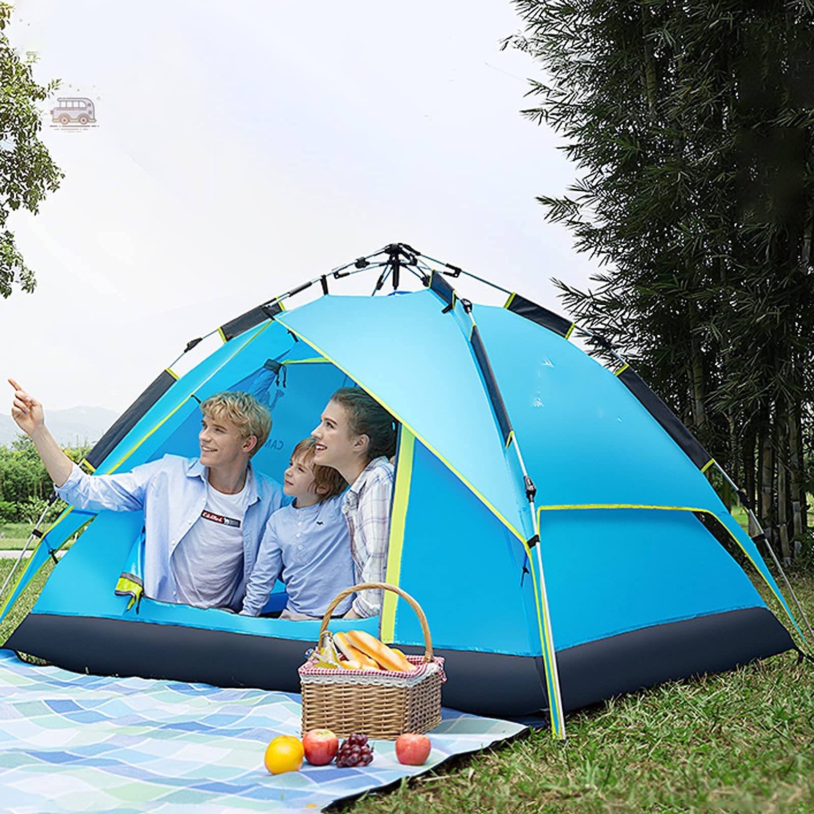 Hydraulische Außenzelte, die automatisch verdickt sind, um Camping-Picknick-Regenschutz-Campingausrüstung zu öffnen