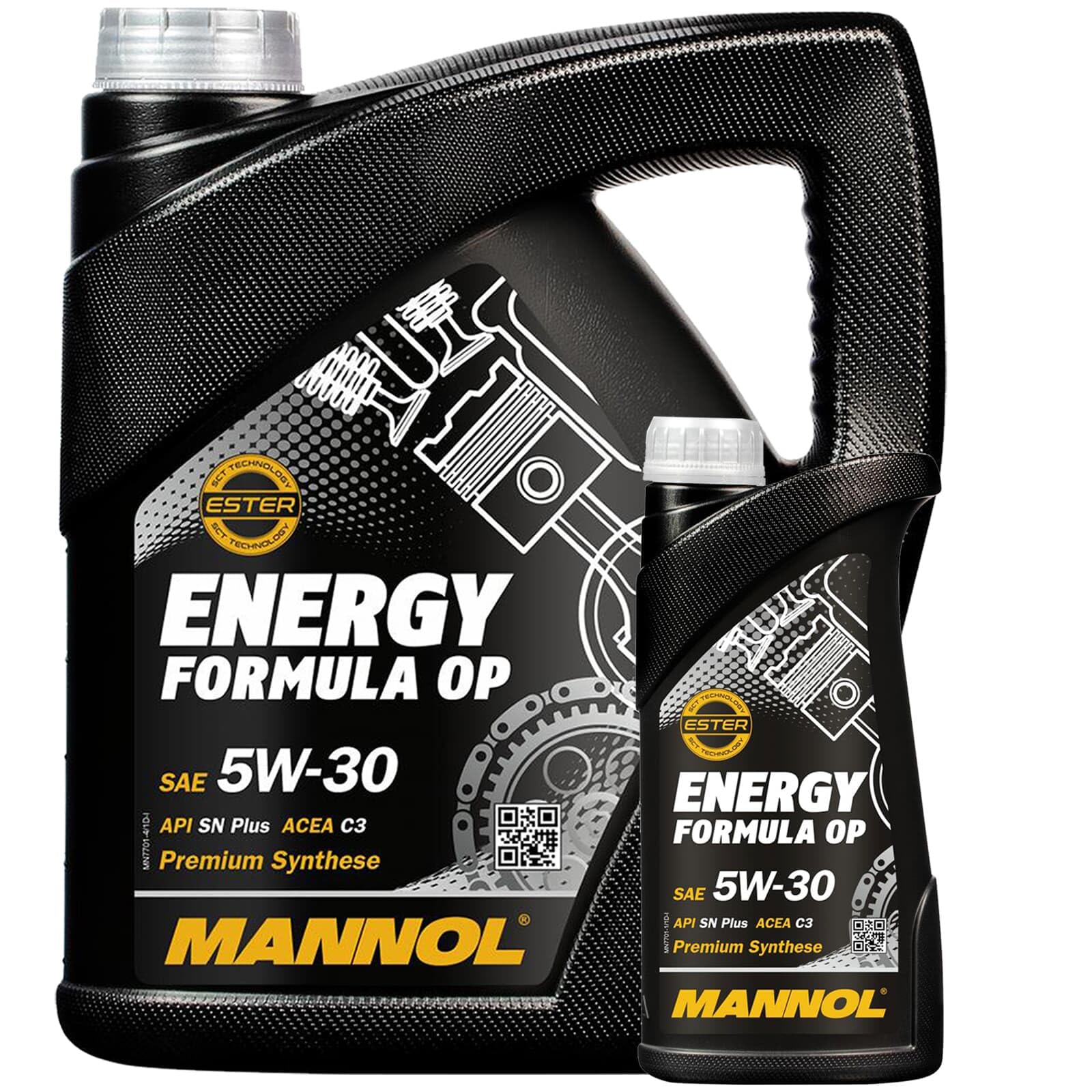 Meyle Filterset+Mannol 5W30 Öl | 6123260016/PD+6123210021+6143220010+Mn 7701 5W30 Kompatibel mit Adam (M13)