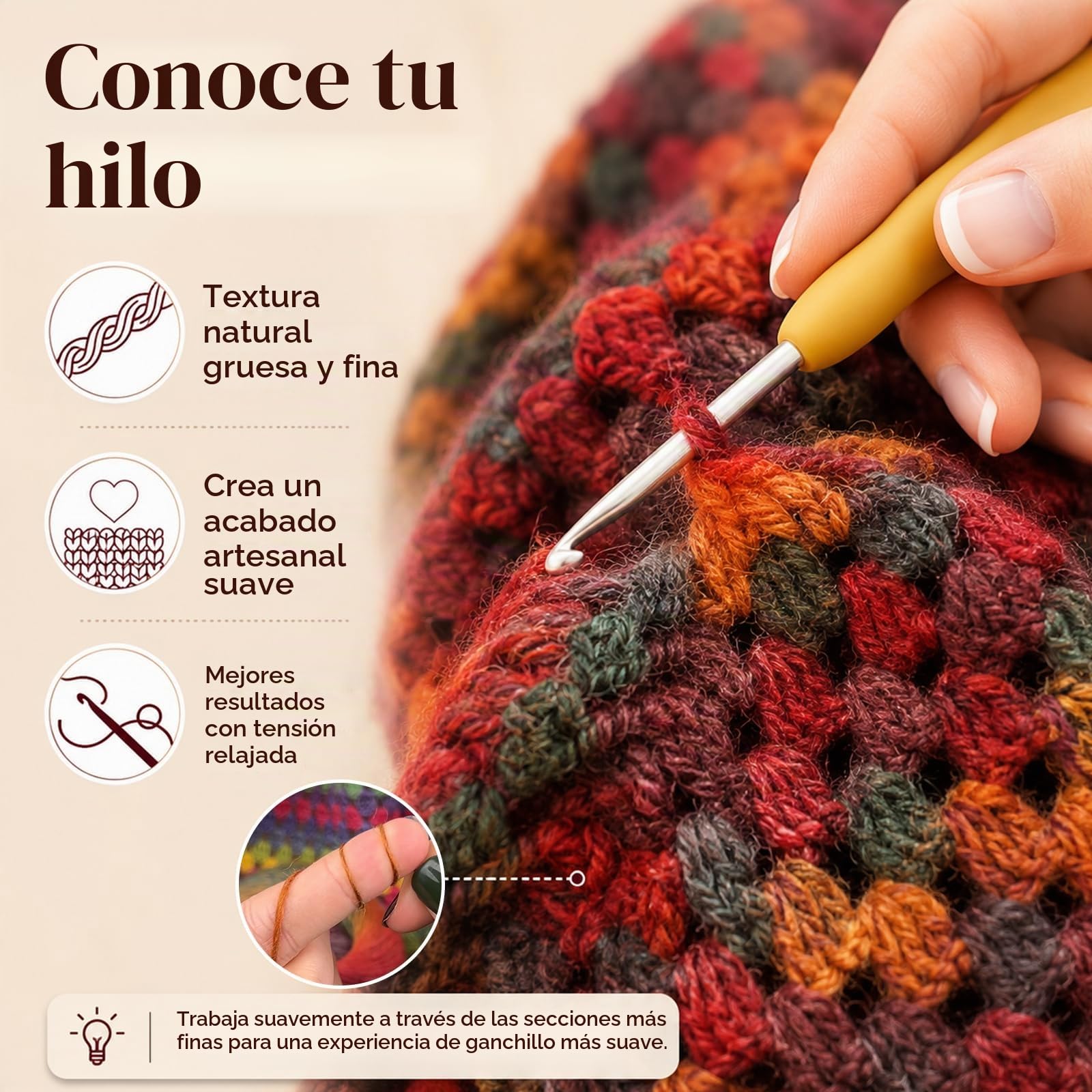 Aeelike Kit de ganchillo para principiantes, manta arcoíris degradado, kit completo de ganchillo para principiantes con hilo de lana suficiente y cálido, tutoriales de videos, kits de tejer fáciles