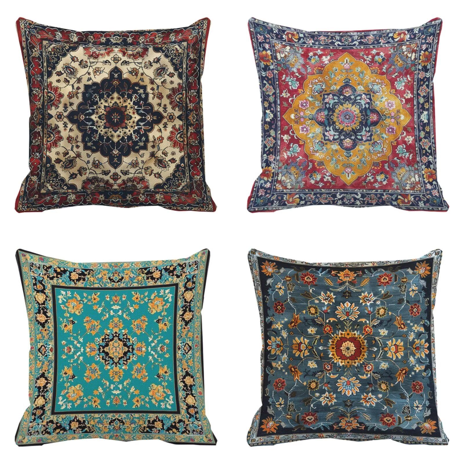 Coussin extérieur imperméable 50x50 avec fermeture éclair cachée