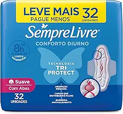 Sempre Livre Absorvente Externo Adapt Plus Com Abas 32 Unidades
