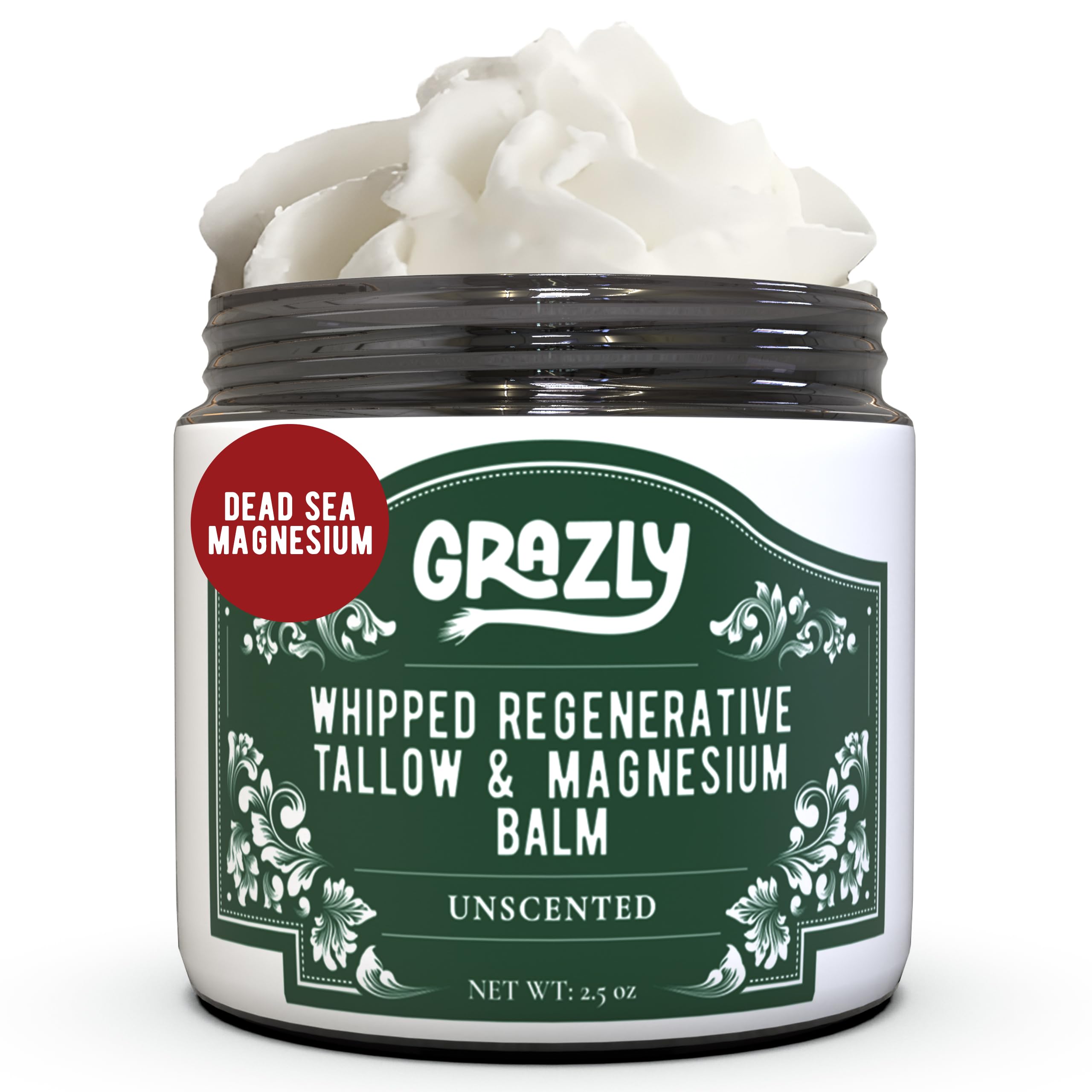 Amazon.com: Grazly Whipped Beef Tallow for Skin w/Dead Sea