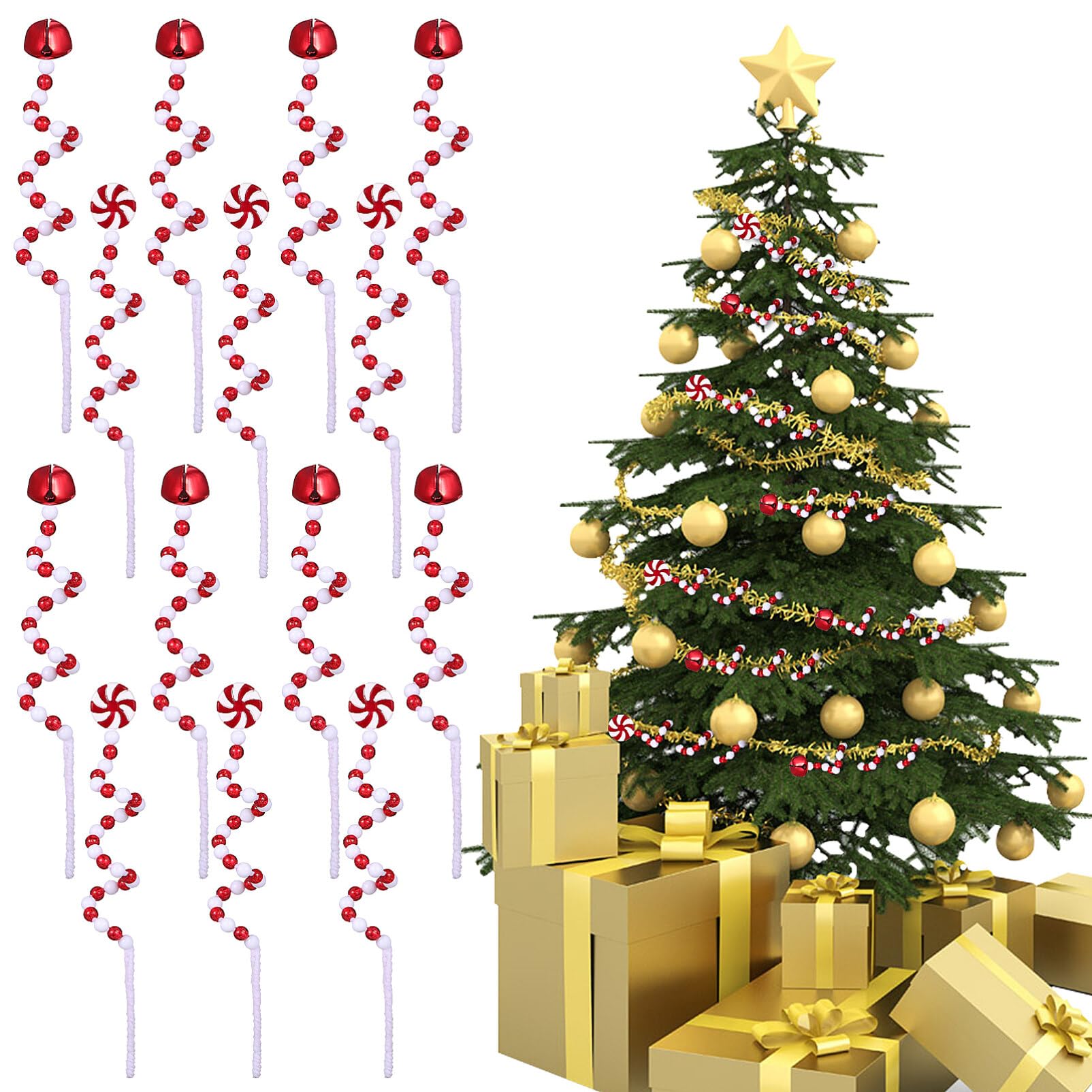 Béquilles de Noël en plastique incassables HOMSFOU pour sécuriser la décoration du sapin