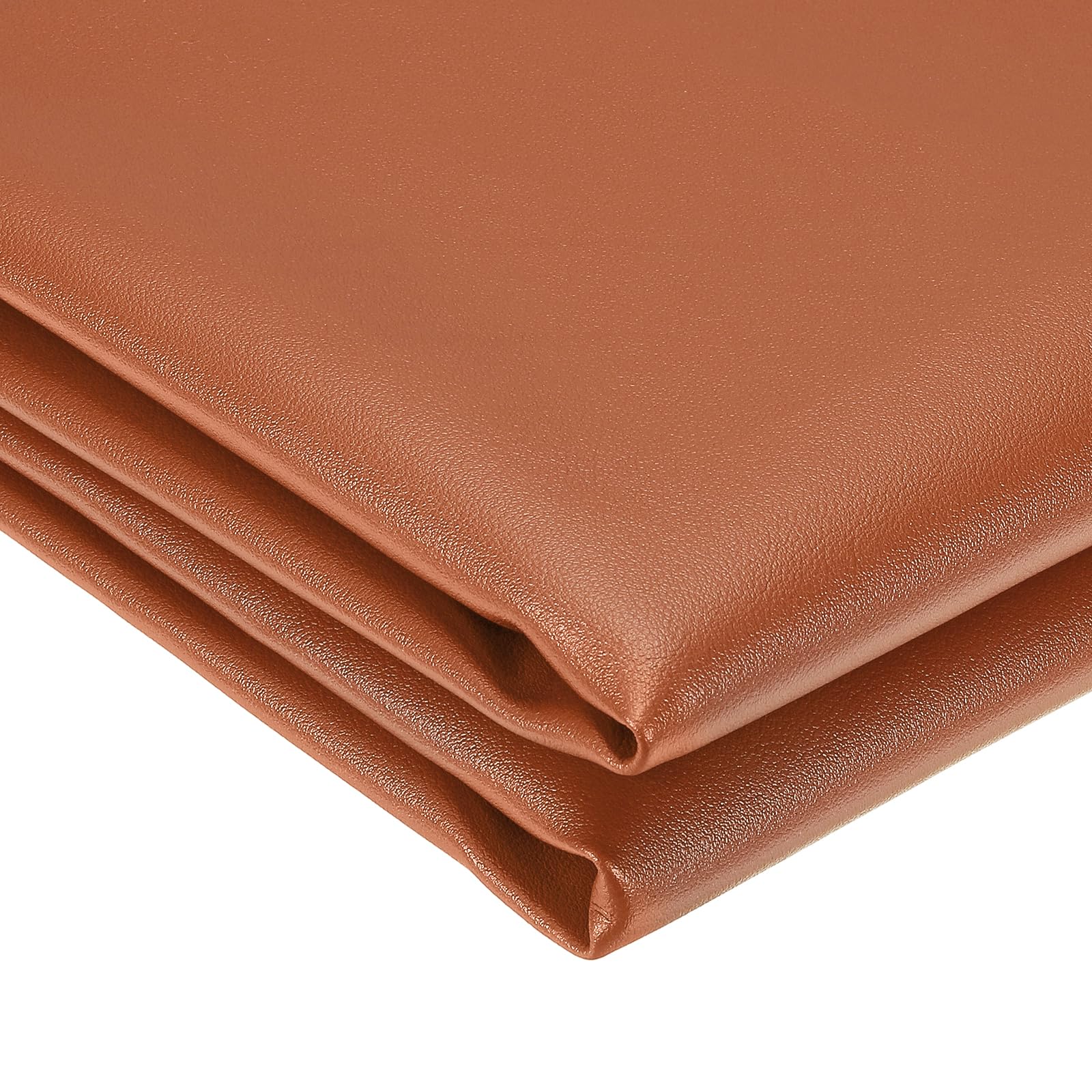 sourcing map Marine Vinyl Fabric, 54 Inch 1 Yard Upholstery Faux Leather Soft Waterproof Sheets Fabric for Crafts DIY Sewings Sofa Wallets Handbag Car, Light Brown