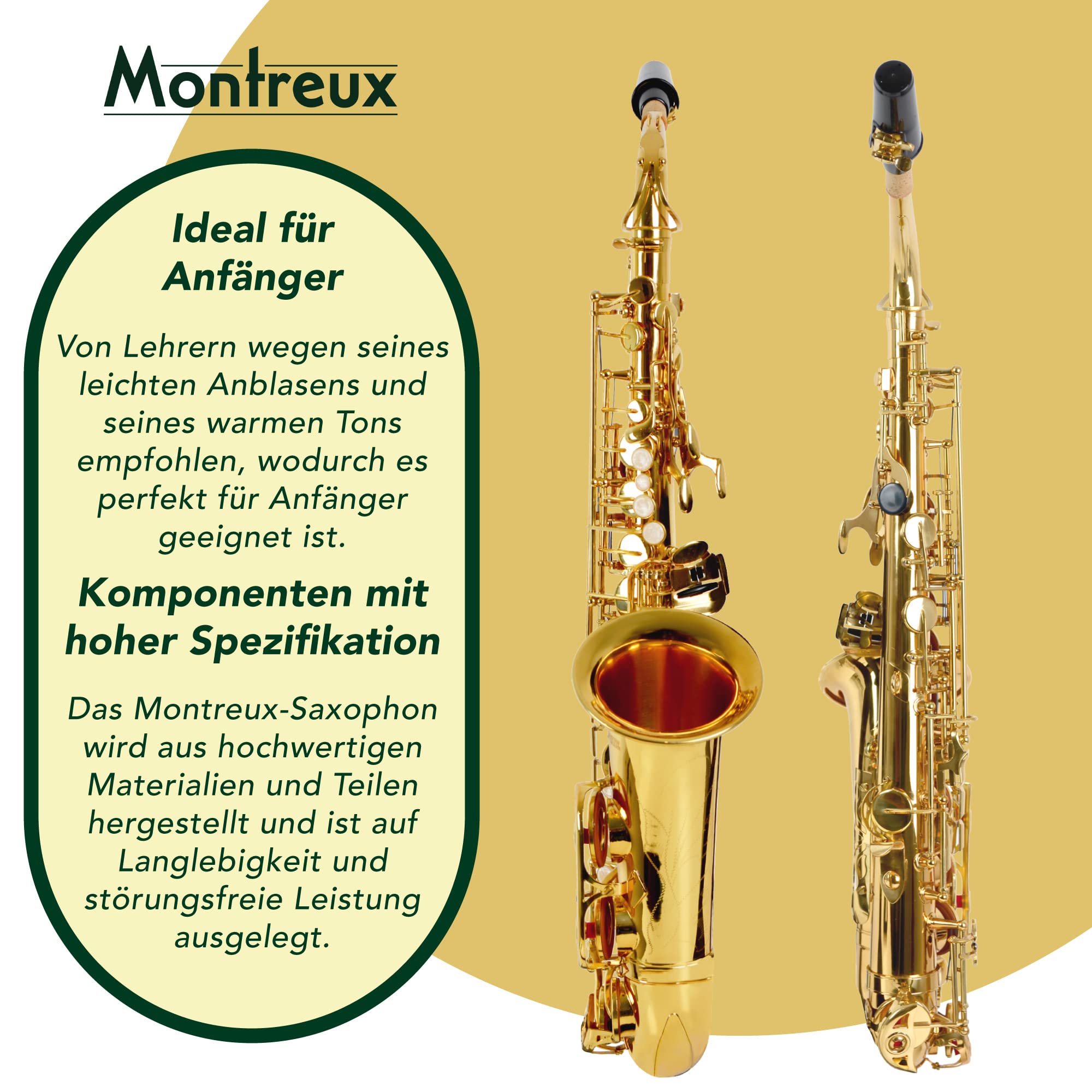 Montreux Sonata SAS701 Eb-Altsaxophon (Es-Stimmung)