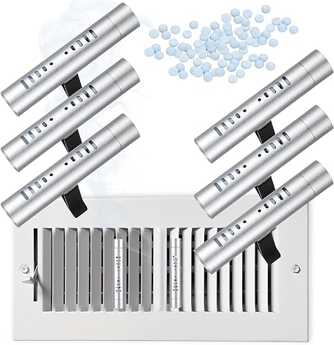 Weysat Ambientador de aire para toda la casa, 6 unidades, difusor pasivo esencial, clips de ventilación, colocación más fácil, filtro de horno HVAC,