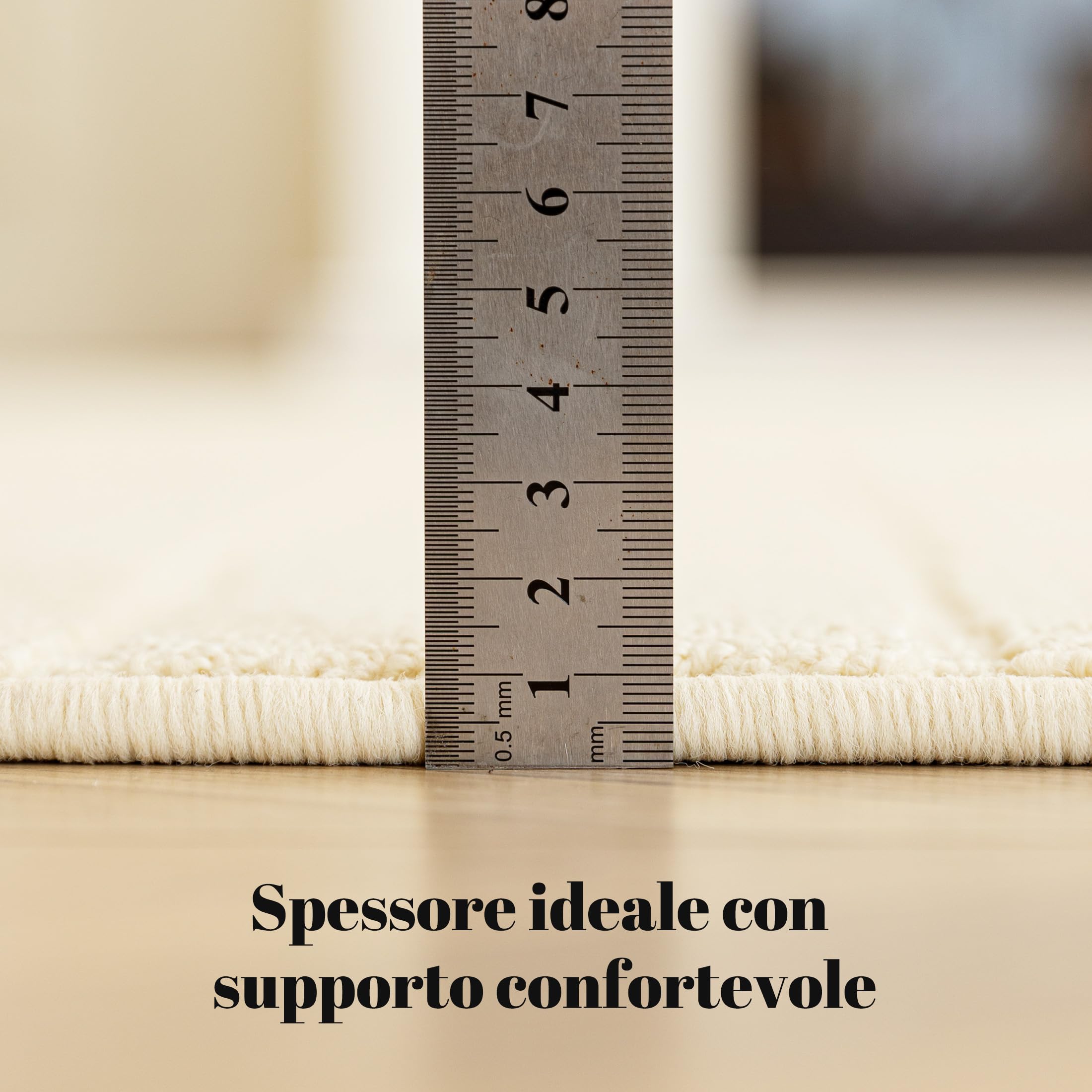 Sonive Tappeto da Cucina Motivo a Linee, Impermeabile, Antiscivolo, Lavabile, Morbido per Interni/Esterni (Soggiorno, Camera, Cameretta) 160x230 cm Beige