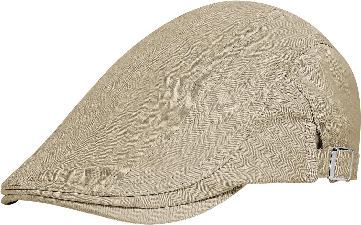 - Men's Newsboy Caps 100% Cotton Newsies Flat Hats for Men Adjustable Irish Cabbie Gatsby Hats Ivy Cap for Driving Golf Hunting