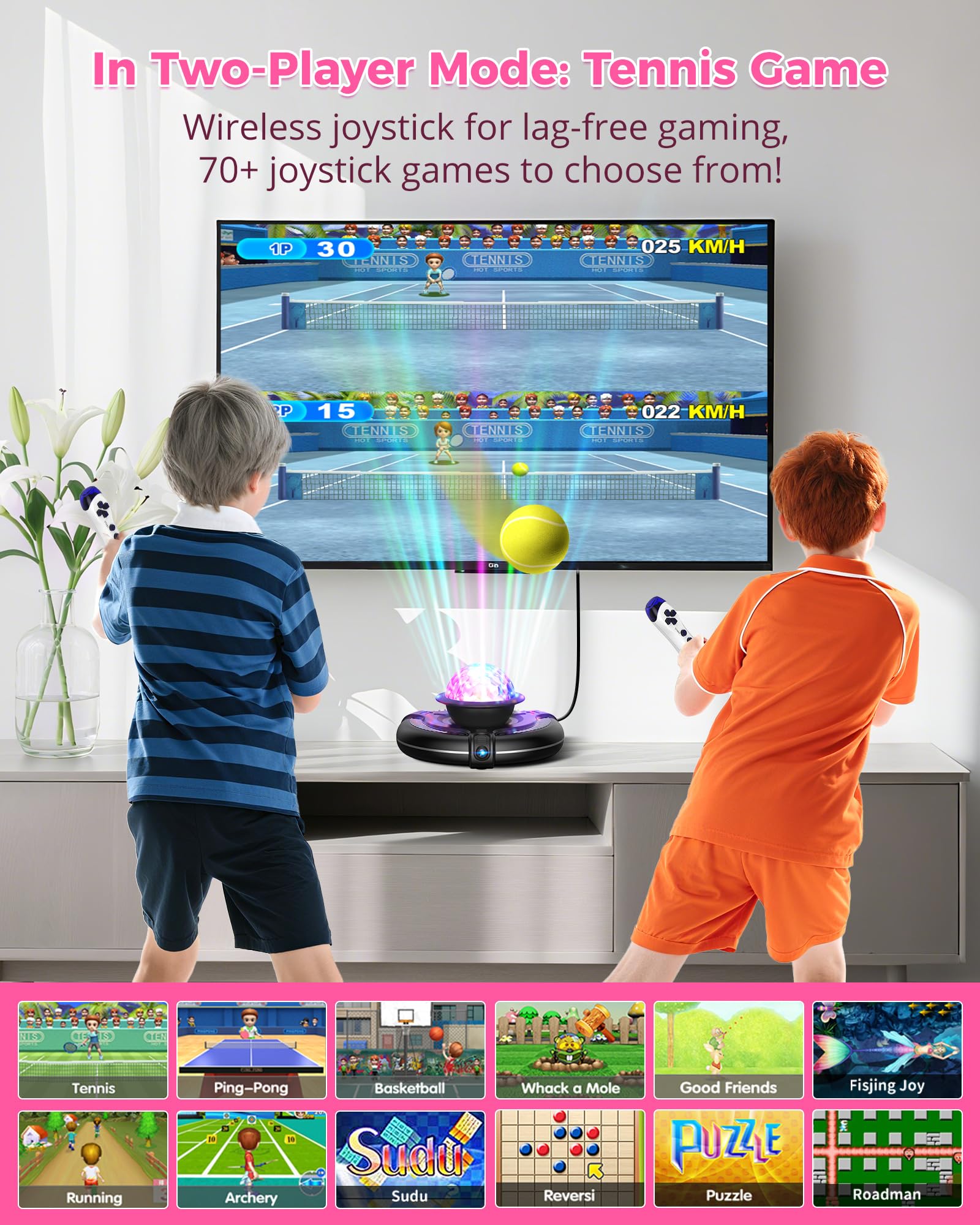 Tapis de Danse Électronique Double avec Caméra 3D et Manettes sans Fil 150+ Chansons 70+ Jeux de Rythme pour Enfants Adultes Fitness