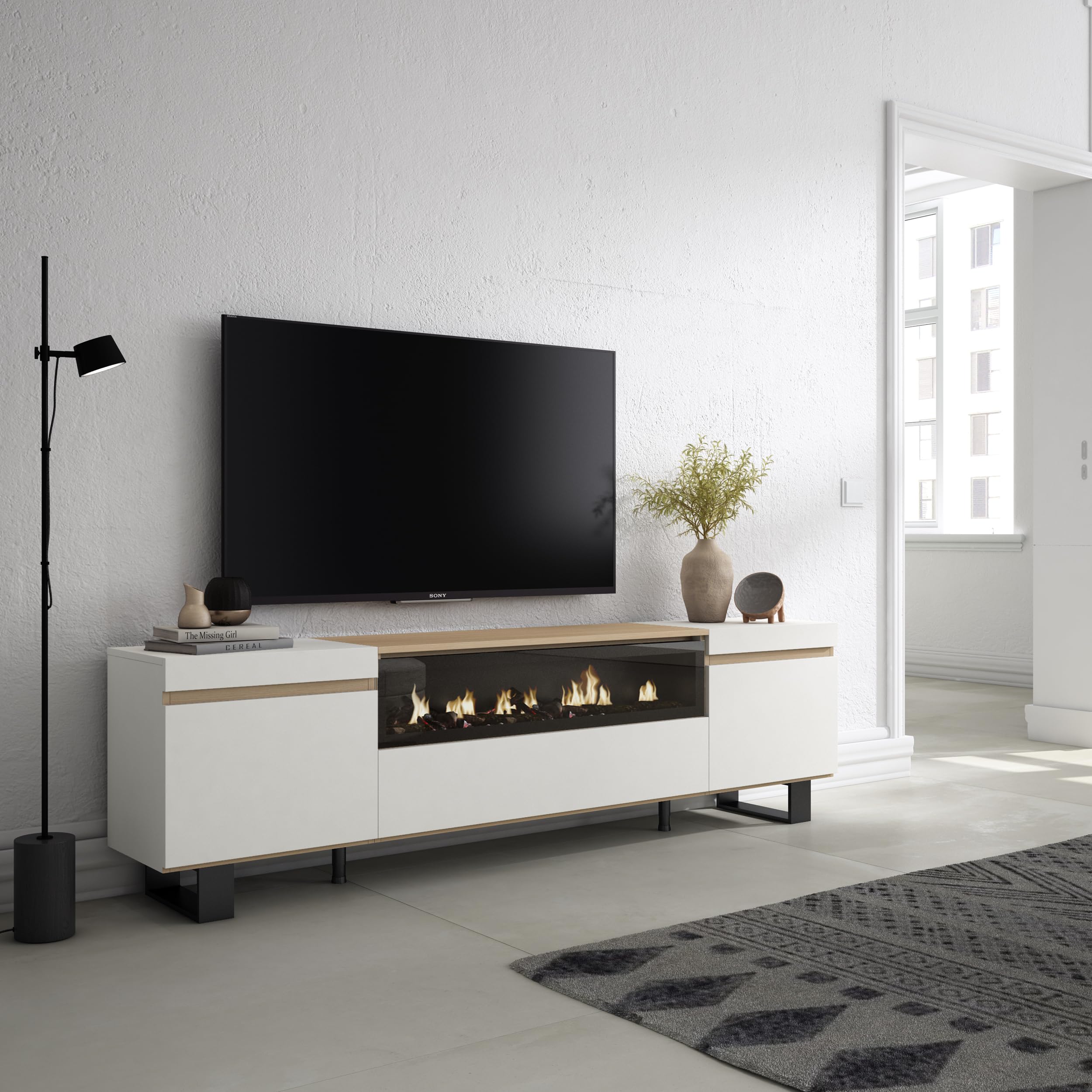 Skraut Home TV Unit 80 Pollici Industrial Design - Dettaglio