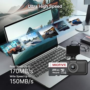 Miofive 256GB Industrial Grade Micro SD Card High Endurance for Dash Cam