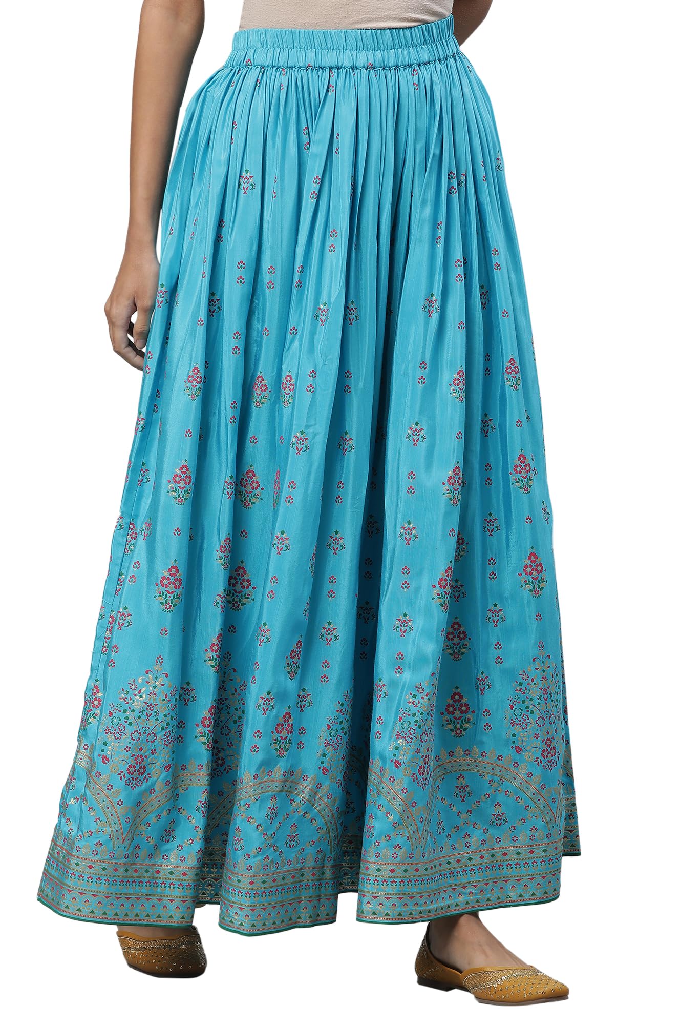 aurelia Printed Strechable Maxi Skirt for Women | Ankle Length Skirt for Women-picture-37