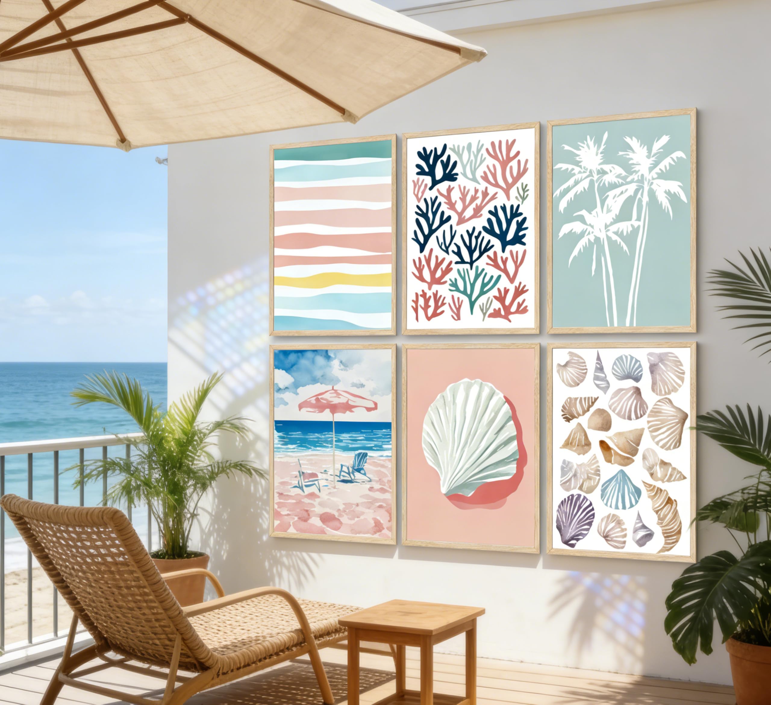 Coastal Wall Art - Boho Beach Prints -4