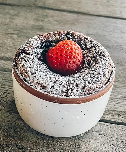 Miniatura 6 de Mora - Juego de 6 moldes de cerámica, 6 onzas, platos pequeños para horno, aptos para horno, para pudín personal, crema brulee, souffle, salsa