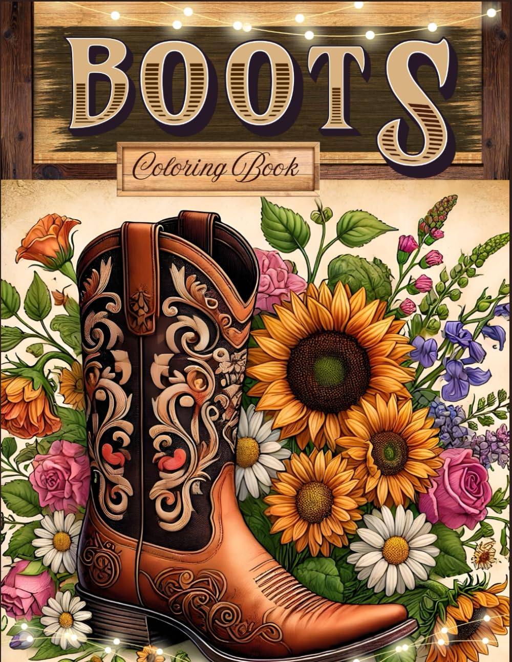 Cowgirl Boots Coloring Book: Western Inspired Fashion Pages For Women (Calming Western Days)