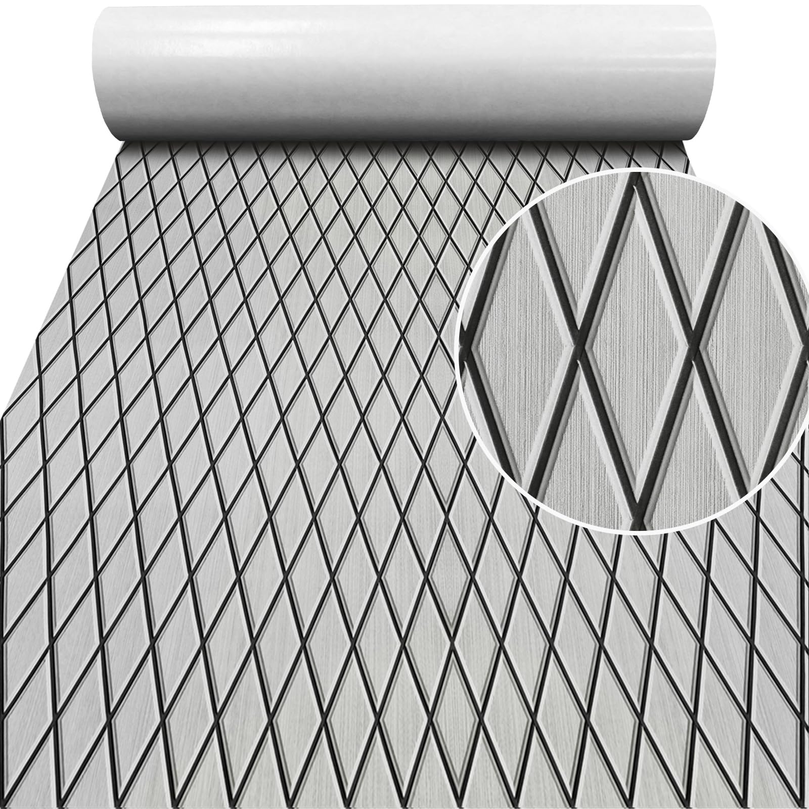 Boat Flooring EVA Foam Boat Decking Sea Deck Boat Flooring Self-Adhesive Faux Teak Marine Boat Decking Non-Slip Mat for Boat Deck Yacht Motorboat Fishing Boat Surfboard Kayak 94x44/28/16