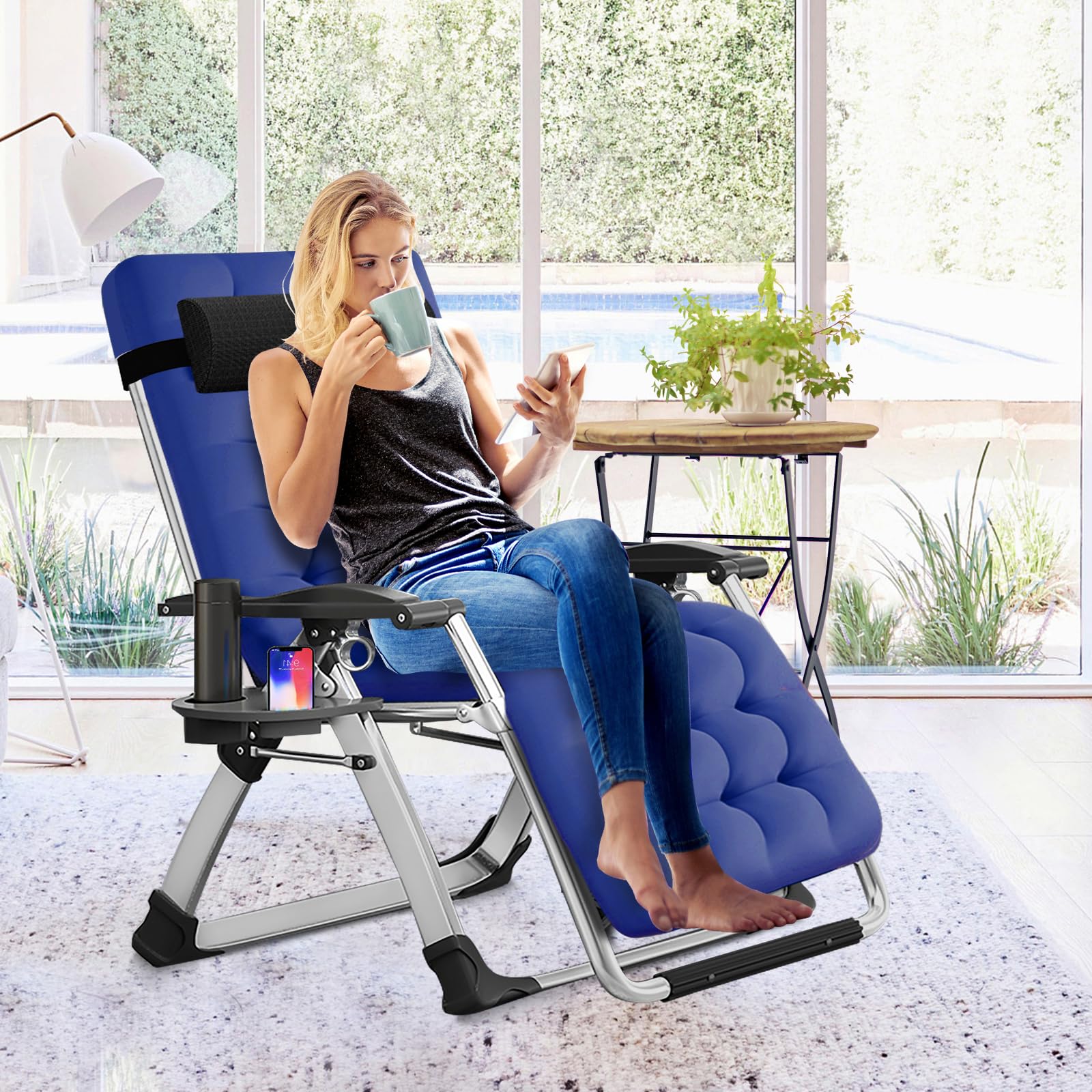 Gravity Lounge Phi Villa Outdoor Recliner PHIVILLA PHI VILLA XL