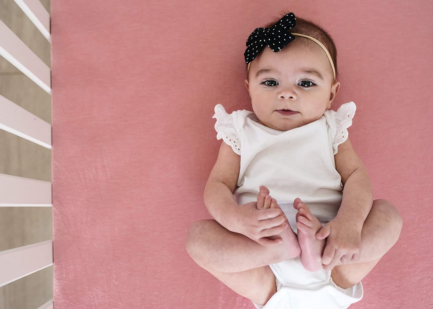 Copper Pearl Premium Knit Baby Crib Sheets for Standard Mattresses, Breathable and Soft, Fitted Crib Sheets for Baby Registry or Shower Gift, Darling