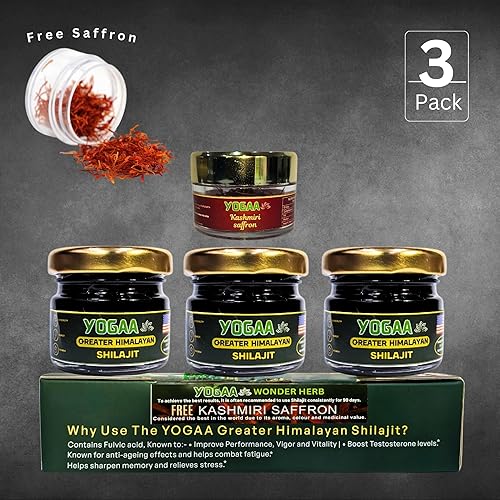 Miniatura 6 de YOGAA Nutrition Pure Greater Himalayan Shilajit  Resina potente con más de 85 oligominerales y ácido fúlvico  Probado en laboratorio  Suministro