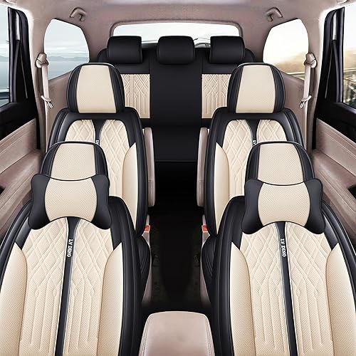 Miniatura 2 de Fundas de asiento de automóvil para Mercedes-Benz GLS 580 2020-2022, 6 asientos, impermeables, de piel sintética, accesorios para fundas interiores