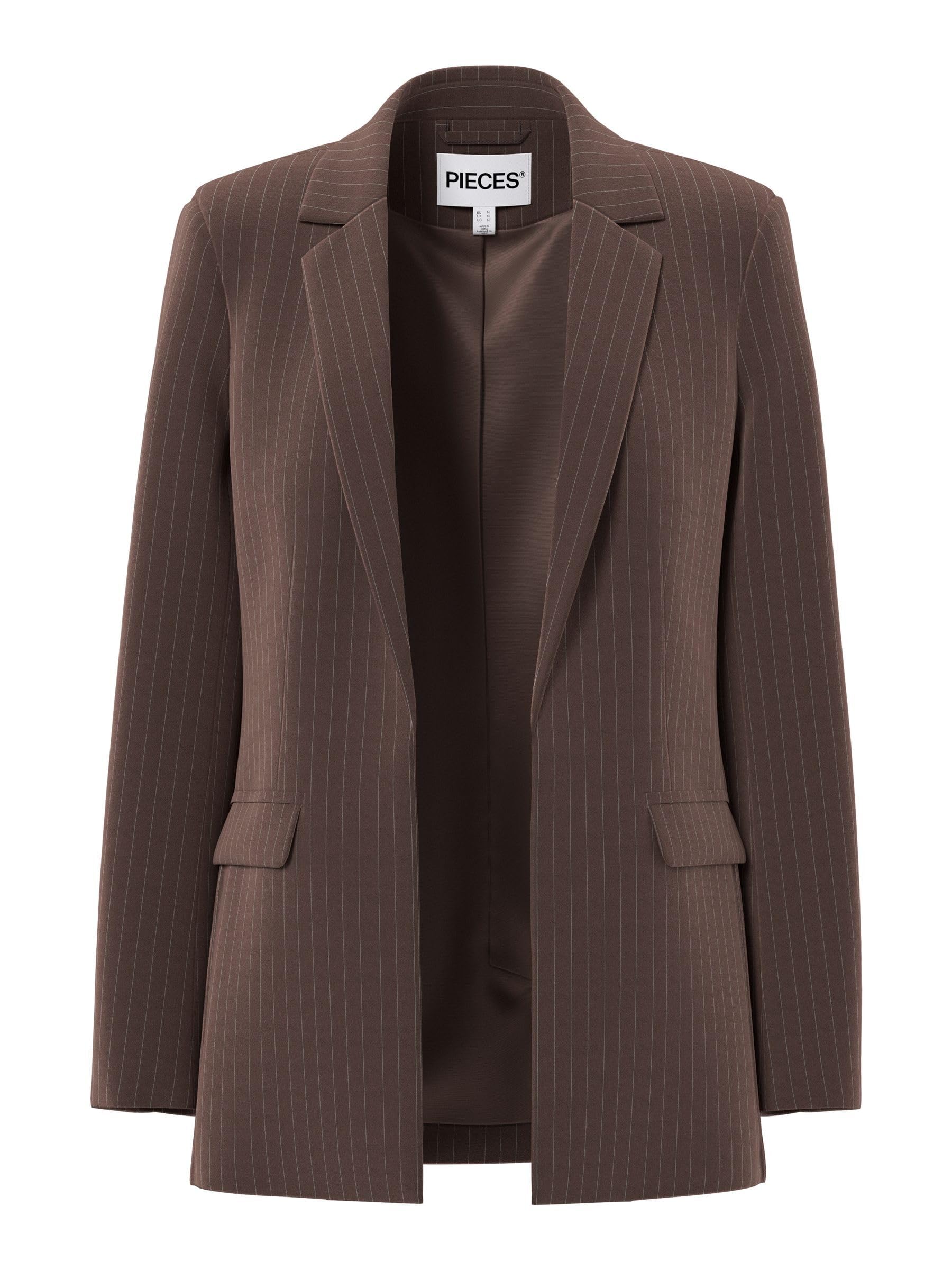 PIECES Pcbozzy Ls Loose Striped Blazer Noos BC Pcbozzy Ls Blazer Ample rayé Noos BC Femme (Lot de 1)