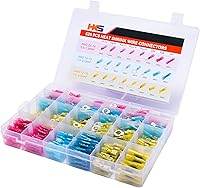 Vista 10 de HKS Herramienta de crimpado para conectores termorretráctiles con pelador 3 en 1 y 280 piezas de conectores termorretráctiles impermeables de grado