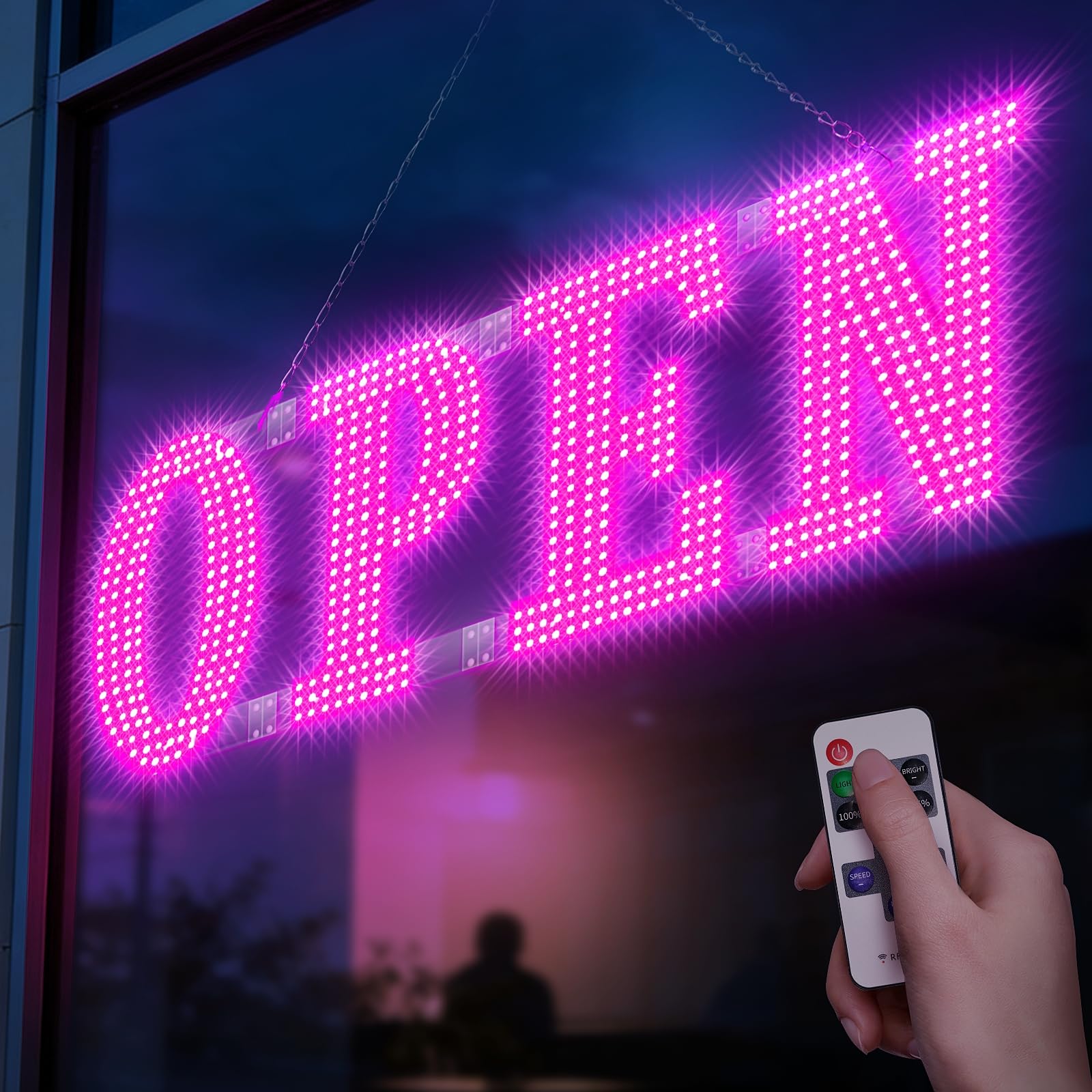 Panneaux ouverts à DEL grands formats pour vitrine magasin - 8