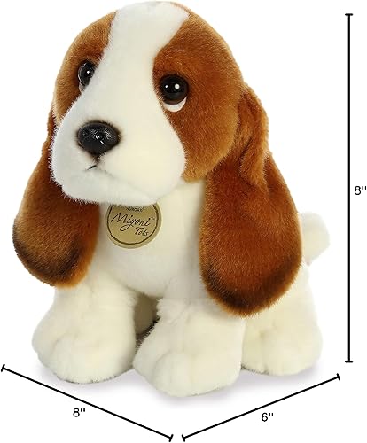 Miniatura 3 de Aurora - Miyoni - Cachorro Basset Hound de 10.6in, color blanco (modelo 26371)