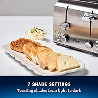 Vista 5 de Oster 4 Slice Toaster, With 7 Browning Settings, Extra Wide Slots For Bagels and Special Breads, Removable Easy-to-Clean Crumb Tray
